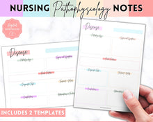Load image into Gallery viewer, Disease Template, Nursing Patho Pathophysiology Study Guide for Students, Med Surg Brain Sheet, Disease Overview Printable | Pastel Rainbow
