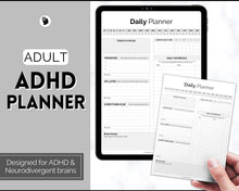 Load image into Gallery viewer, ADHD Daily Planner for Adults - Made for Neurodivergent Brains | Mono
