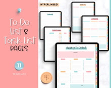 Load image into Gallery viewer, DIGITAL Brain Dump Planner | Goodnotes &amp; Notability To Do List, ADHD Daily Planner, Work Day Productivity | Colorful Sky
