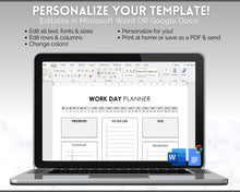 Load image into Gallery viewer, EDITABLE Weekly Planner 2 Page Templates | 2023 Weekly Schedule, To Do List Printable &amp; Habit Tracker templates | Mono Style 2
