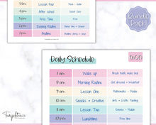 Load image into Gallery viewer, Kids Daily Schedule &amp; Homeschool Planner | Daily Routine, Chore Chart, Nanny Schedule, &amp; Lesson Planner | Mermaid
