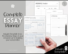 Load image into Gallery viewer, Essay Planner Printable BUNDLE for Students | Essay Writing Template for College Assignment, School, Homework &amp; Projects | Sky
