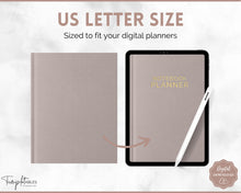 Load image into Gallery viewer, 35 Digital Planner Notebook Covers | Digital Journal Covers for GoodNotes &amp; iPad | Linen Texture Brown
