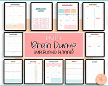 Load image into Gallery viewer, DIGITAL Brain Dump Planner | Goodnotes &amp; Notability To Do List, ADHD Daily Planner, Work Day Productivity | Colorful Sky
