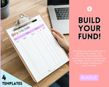 Load image into Gallery viewer, Sinking Funds Tracker BUNDLE | Printable Savings, Budget &amp; Finance Trackers | Pastel Rainbow
