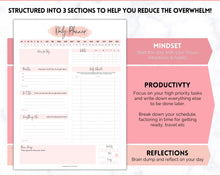 Load image into Gallery viewer, ADHD Daily Planner for Adults - Made for Neurodivergent Brains | Pink Watercolor
