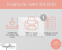 Load image into Gallery viewer, READING Journal Printable Book Tracker | Reading Challenge, Book Review &amp; Journal Template, Bookshelf Insert | Sky Mono
