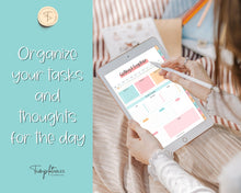Load image into Gallery viewer, DIGITAL Brain Dump Planner | Goodnotes &amp; Notability To Do List, ADHD Daily Planner, Work Day Productivity | Colorful Sky
