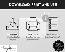 Load image into Gallery viewer, Unit Study Homeschool Planner | Printable Academic Lesson Planner | Mono
