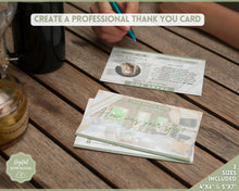 Load image into Gallery viewer, Airbnb Thank You Card for Hosts | Editable Welcome Card | Green
