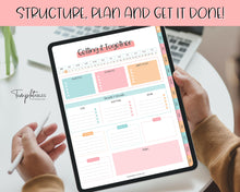 Load image into Gallery viewer, DIGITAL Brain Dump Planner | Goodnotes &amp; Notability To Do List, ADHD Daily Planner, Work Day Productivity | Colorful Sky
