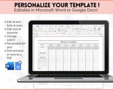 Load image into Gallery viewer, EDITABLE Weekly Planner Printable | Hourly Weekly Schedule, Undated 2023 Organizer &amp; To Do List
