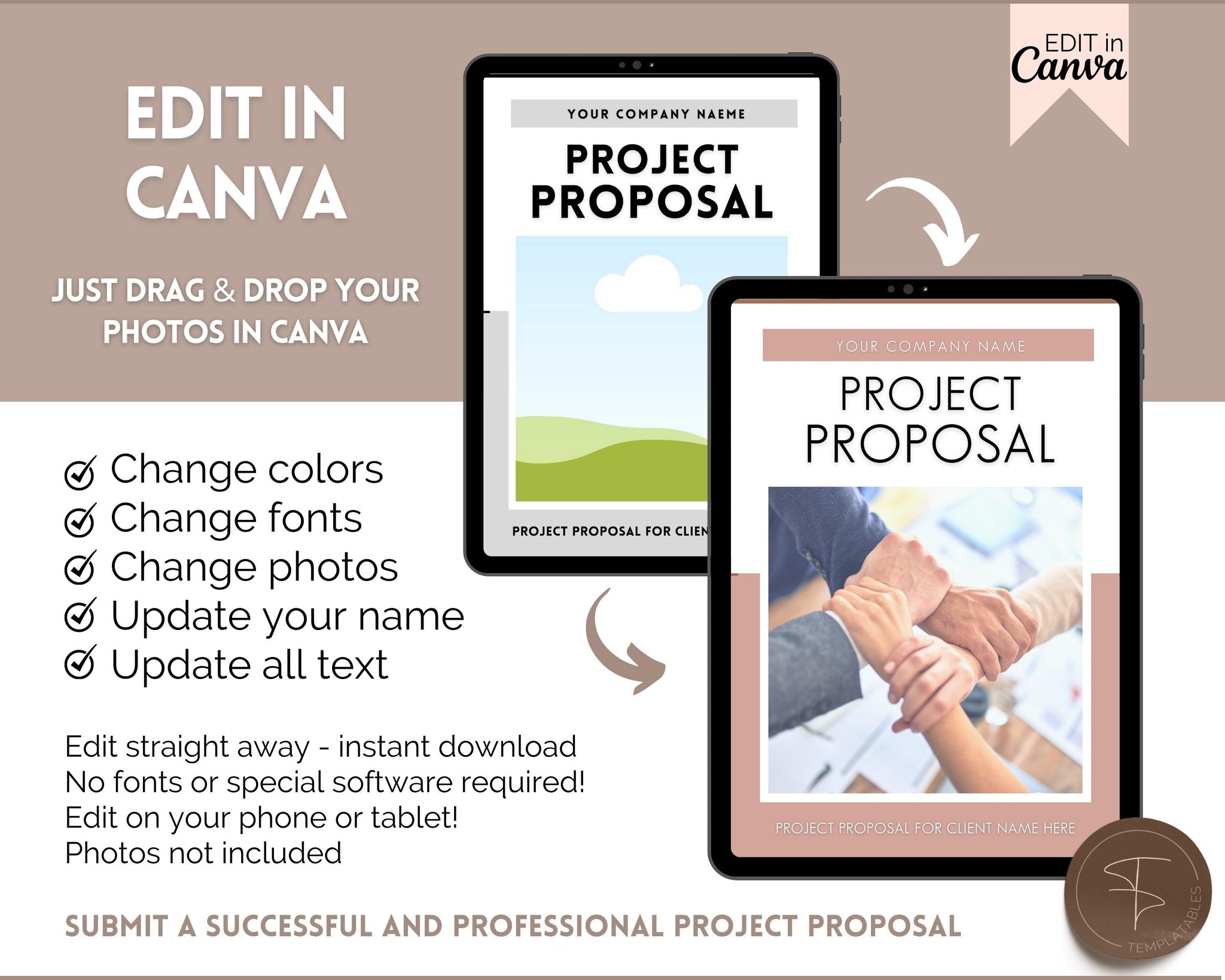 Business Project Proposal Templates | 40 Editable Canva Templates