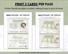 Load image into Gallery viewer, Airbnb Thank You Card for Hosts | Editable Welcome Card | Green
