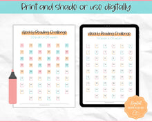 Load image into Gallery viewer, 52 Weeks Reading Book Challenge | Weekly Reading Challenge, Adult &amp; Kids Reading Log &amp; Book Tracker | Sky Colorful
