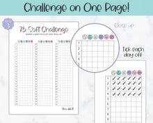 Load image into Gallery viewer, EDITABLE 75 SOFT Challenge Tracker | 75soft Printable Challenge, Fitness &amp; Health Planner | Medium
