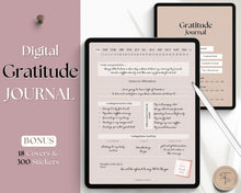 Load image into Gallery viewer, Digital Gratitude Journal for 2023 | Daily GoodNotes Mindfulness &amp; Wellness Digital Planner | Lux
