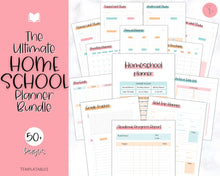 Load image into Gallery viewer, Homeschool Planner Printable | Academic Lesson Planner for Homeschool Teacher | Colorful Sky
