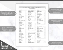 Load image into Gallery viewer, Airbnb Essentials Checklist | EDITABLE Airbnb Inventory List for Airbnb Hosts | Mono
