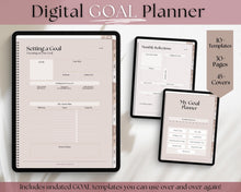 Load image into Gallery viewer, Digital GOAL Planner | GoodNotes Goals Tracker, SMART Goal Setting, Vision Board, UNDATED iPad Goal Journal | Lux
