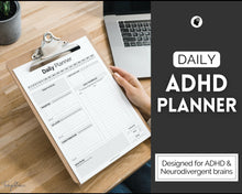 Load image into Gallery viewer, ADHD Daily Planner for Adults - Made for Neurodivergent Brains | Mono
