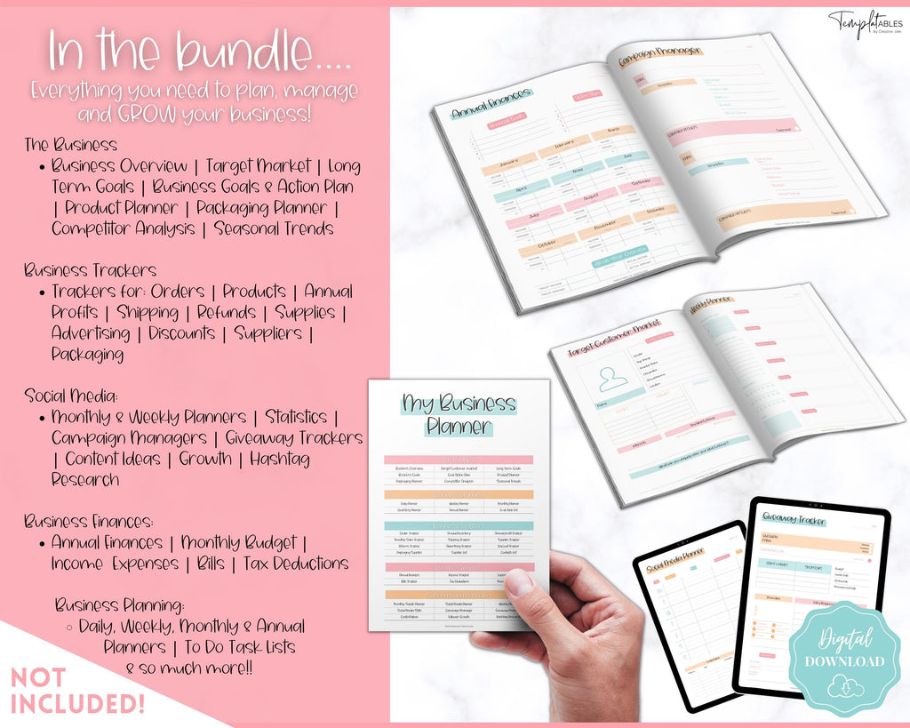 Giveaway Template Tracker Printable Colorful