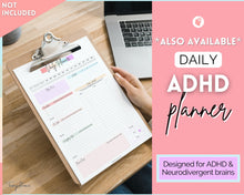 Load image into Gallery viewer, ADHD Symptom Tracker, Behavior &amp; Hygiene Tracker BUNDLE | Pastel Rainbow
