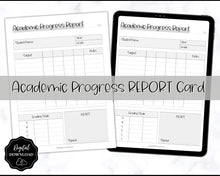 Load image into Gallery viewer, Homeschool Report Card | Printable Student Academic Progress Report Template | Mono
