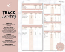 Load image into Gallery viewer, Budget by Paycheck Google Sheets Spreadsheet | Biweekly Zero Based Budget Tracker | Brown
