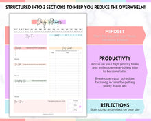 Load image into Gallery viewer, ADHD Daily Planner for Adults - Made for Neurodivergent Brains | Pastel
