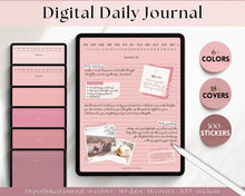 Load image into Gallery viewer, Digital Daily Journal | GoodNotes Hyperlinked Digital Planner | iPad Diary | Bundle 2
