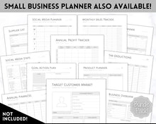 Load image into Gallery viewer, Packaging Planner Template Printable | Digital Small Business Product Planner | Mono
