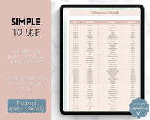 Load image into Gallery viewer, Budget by Paycheck Google Sheets Spreadsheet | Biweekly Zero Based Budget Tracker | Brown
