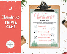 Load image into Gallery viewer, Christmas TRIVIA Game | Holiday Xmas Party Game Printables for the Family | Green
