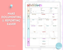 Load image into Gallery viewer, SBAR Nurse Brain Report Sheet | ICU Nurse Report, RN Nursing, New Grad, Patient Assessment, Printable Template | Pastel Rainbow
