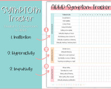 Load image into Gallery viewer, ADHD Symptom Tracker, Behavior &amp; Hygiene Tracker BUNDLE | Colorful Sky
