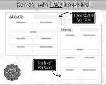 Load image into Gallery viewer, Disease Template, Nursing Patho Pathophysiology Study Guide for Students, Med Surg Brain Sheet, Disease Overview Printable | Mono
