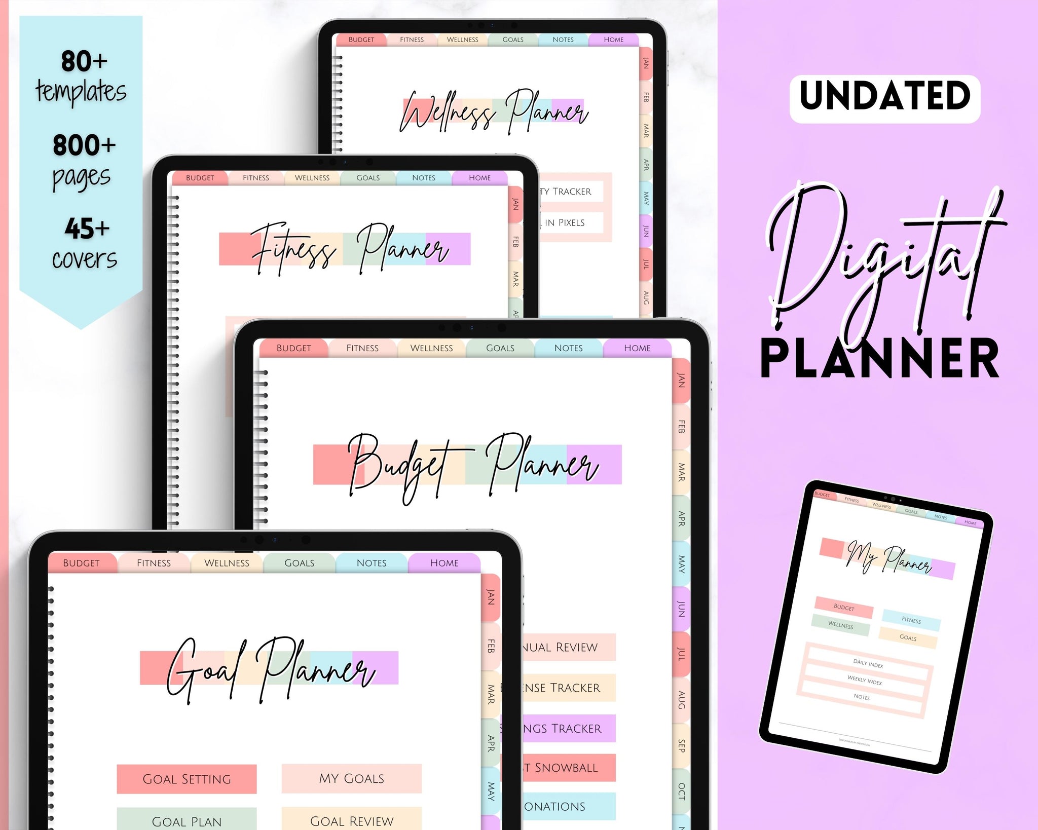 Undated Digital Life Planner
