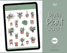 Load image into Gallery viewer, Digital PLANT Sticker Pack | GoodNotes &amp; Notability Botanical Houseplant Stickers for iPad | Pre cropped PNG

