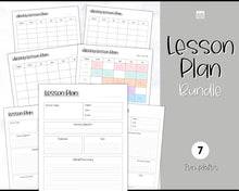 Load image into Gallery viewer, Weekly Lesson Plan Template Printable | Teacher Lesson Plan, Editable Digital Lesson Planner | Mono
