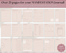 Load image into Gallery viewer, Manifestation &amp; Affirmation Journal | Law of Attraction, Vision Board &amp; Mindfulness Printables | Lux
