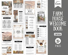 Load image into Gallery viewer, Airbnb Host BUNDLE | Editable Airbnb Signs, Welcome Book Template, Cleaning checklist, Business Tracker Spreadsheet | Farmhouse
