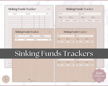 Load image into Gallery viewer, Sinking Funds Tracker BUNDLE | Printable Savings, Budget &amp; Finance Trackers | Lux
