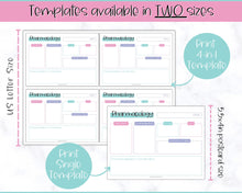 Load image into Gallery viewer, Drug Card Template, Nursing Pharmacology Printable Notes, Nursing School Student Study Guide | Mermaid
