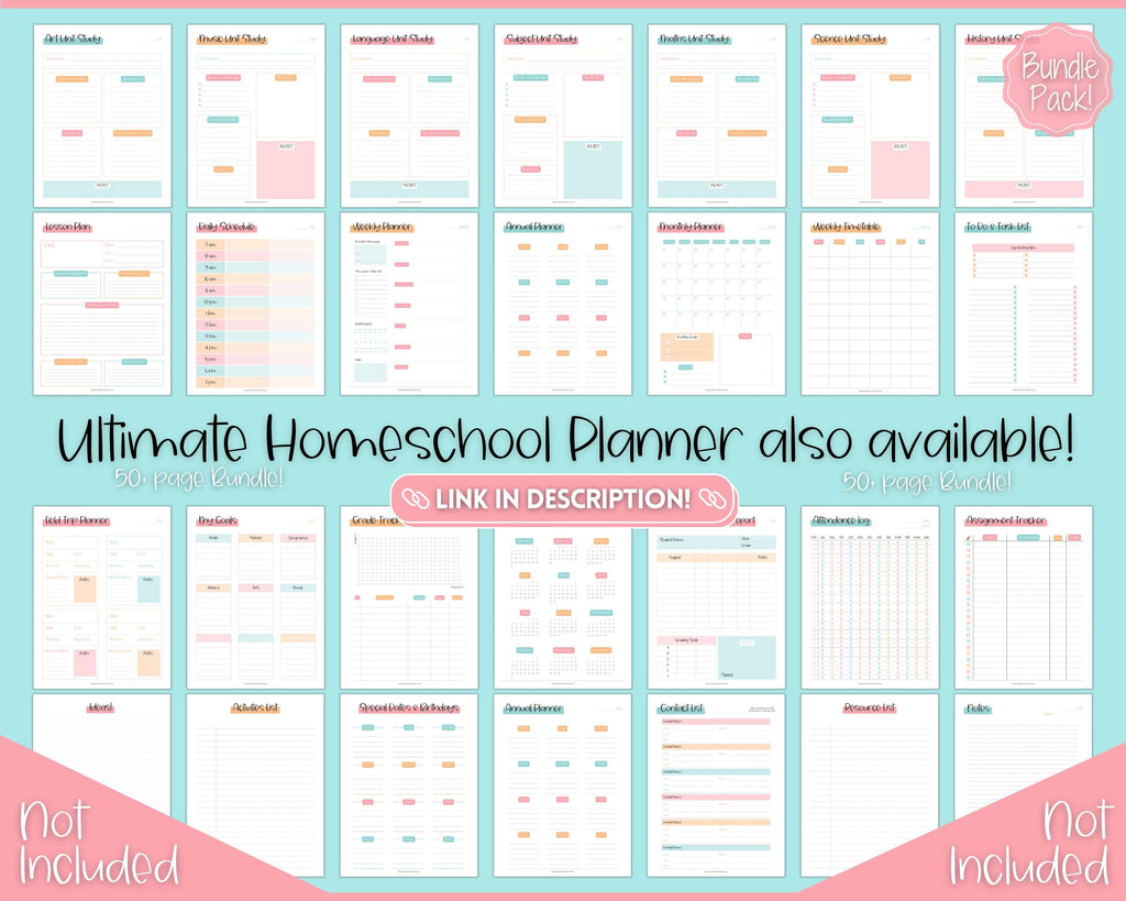 FREE - Assignment Tracker Printable for Students - Colorful