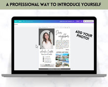 Load image into Gallery viewer, Insurance Broker Introduction Flyer Template | Life Insurance, Mortgage Agent, Financial Advisor, Editable Canva Template | Green
