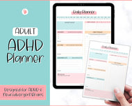 ADHD Daily Planner for Adults - Made for Neurodivergent Brains | Colorful Sky