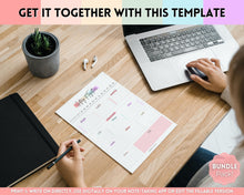 Load image into Gallery viewer, EDITABLE Brain Dump Template BUNDLE | To Do List Printable, ADHD Work Productivity Planner | Pastel Rainbow
