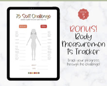 Load image into Gallery viewer, EDITABLE 75 SOFT Challenge Tracker | 75soft Printable Challenge, Fitness &amp; Health Planner | Fall
