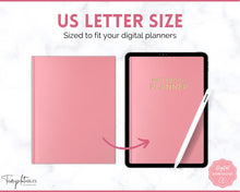 Load image into Gallery viewer, 35 Digital Planner Notebook Covers | Digital Journal Covers for GoodNotes &amp; iPad | Leather Texture Pink
